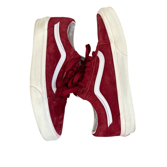 Vans Burgundy Suede Shoes - Picture 3 of 4